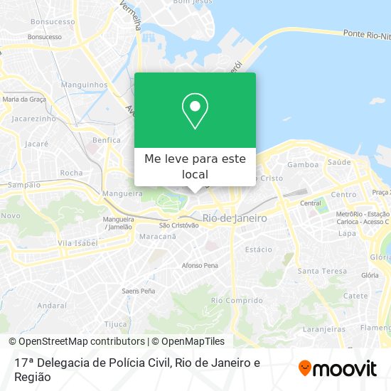 17ª Delegacia de Polícia Civil mapa