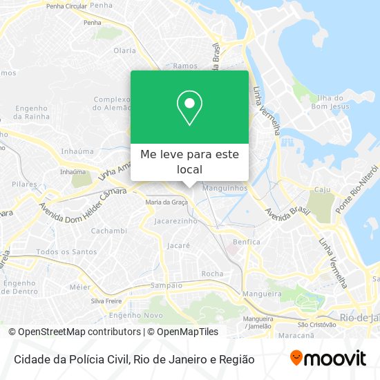 Cidade da Polícia Civil mapa