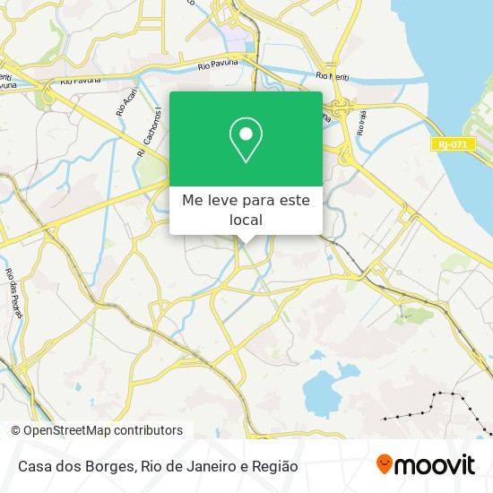 Casa dos Borges mapa