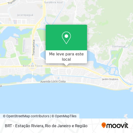BRT - Estação Riviera mapa
