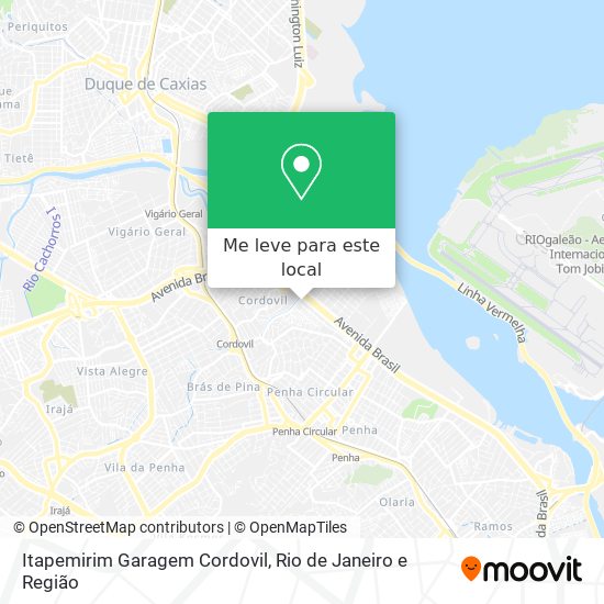 Itapemirim Garagem Cordovil mapa