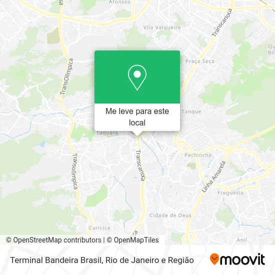 Terminal Bandeira Brasil mapa