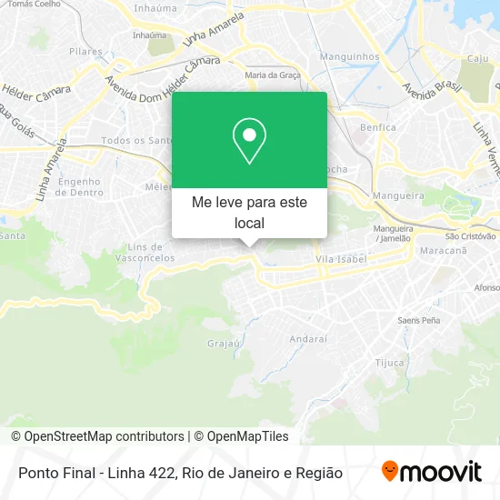 Ponto Final - Linha 422 mapa