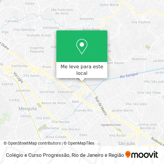 Colégio e Curso Progressão mapa