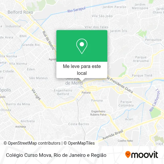 Colégio Curso Mova mapa