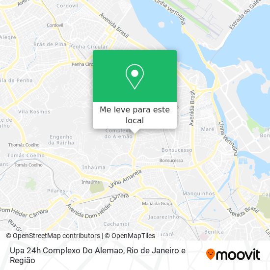 Upa 24h Complexo Do Alemao mapa