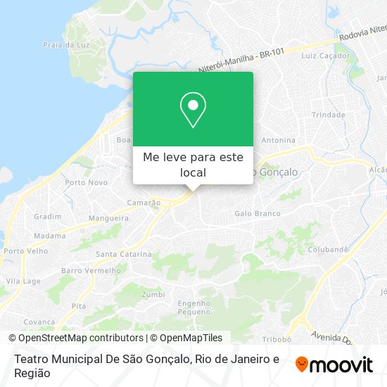 Teatro Municipal De São Gonçalo mapa