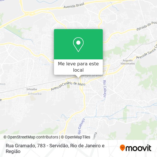 Rua Gramado, 783 - Servidão mapa