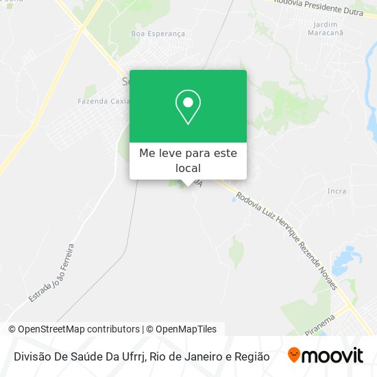 Divisão De Saúde Da Ufrrj mapa