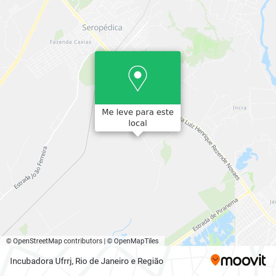 Incubadora Ufrrj mapa