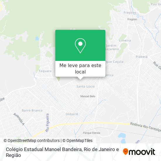 Colégio Estadual Manoel Bandeira mapa