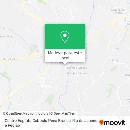 Centro Espírita Caboclo Pena Branca mapa