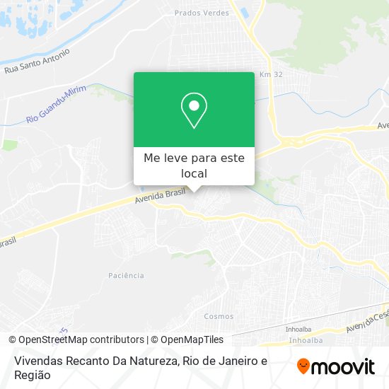Vivendas Recanto Da Natureza mapa