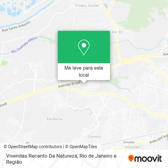 Vivendas Recanto Da Natureza mapa
