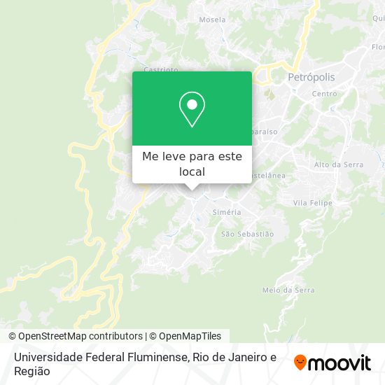 Universidade Federal Fluminense mapa
