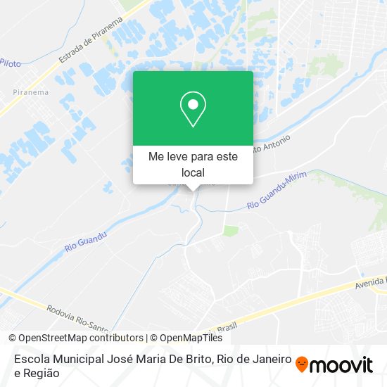 Escola Municipal José Maria De Brito mapa