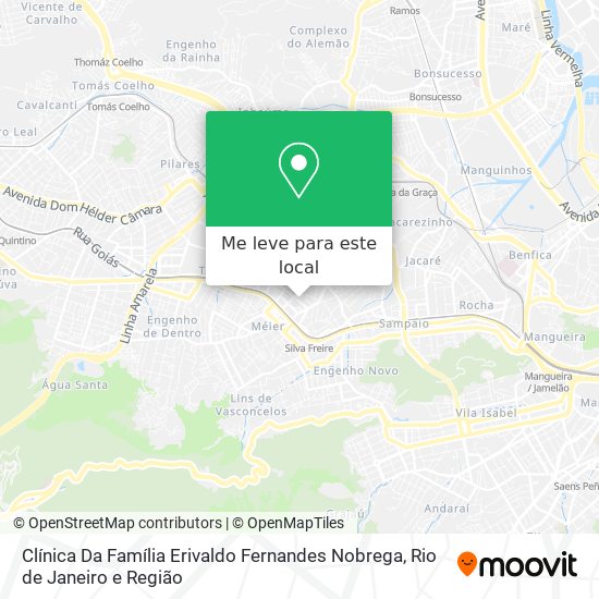 Clínica Da Família Erivaldo Fernandes Nobrega mapa