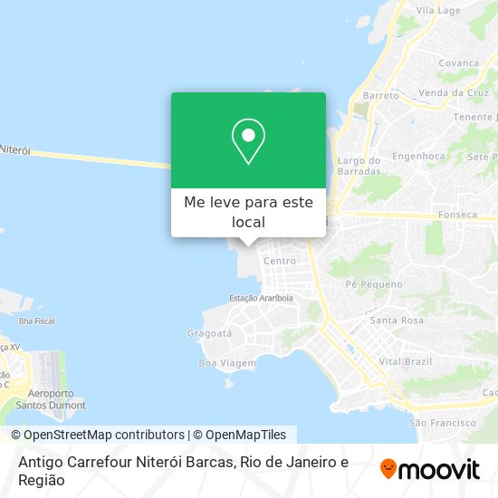 Antigo Carrefour Niterói Barcas mapa