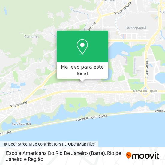 Escola Americana Do Rio De Janeiro (Barra) mapa