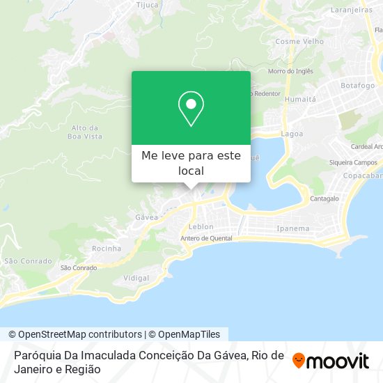 Paróquia Da Imaculada Conceição Da Gávea mapa