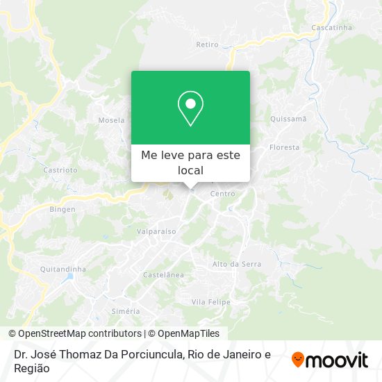 Dr. José Thomaz Da Porciuncula mapa