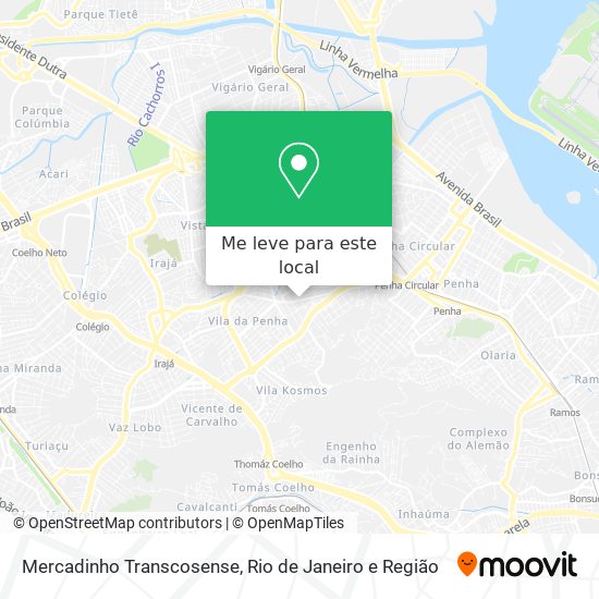 Mercadinho Transcosense mapa