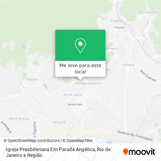 Igreja Presbiteriana Em Parada Angélica mapa