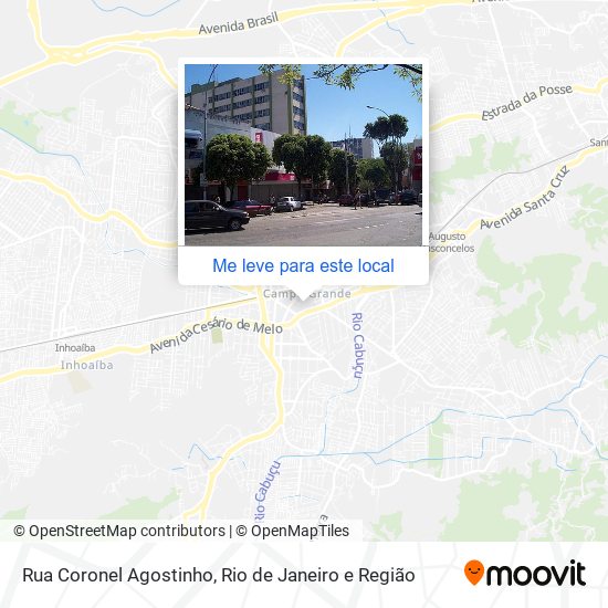 Rua Coronel Agostinho mapa