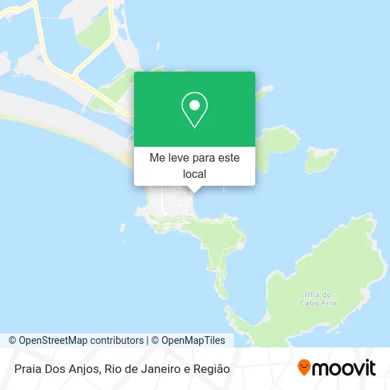 Praia Dos Anjos mapa