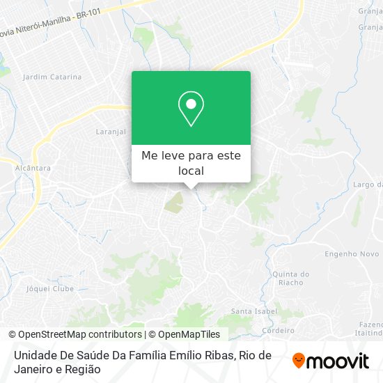 Unidade De Saúde Da Família Emílio Ribas mapa