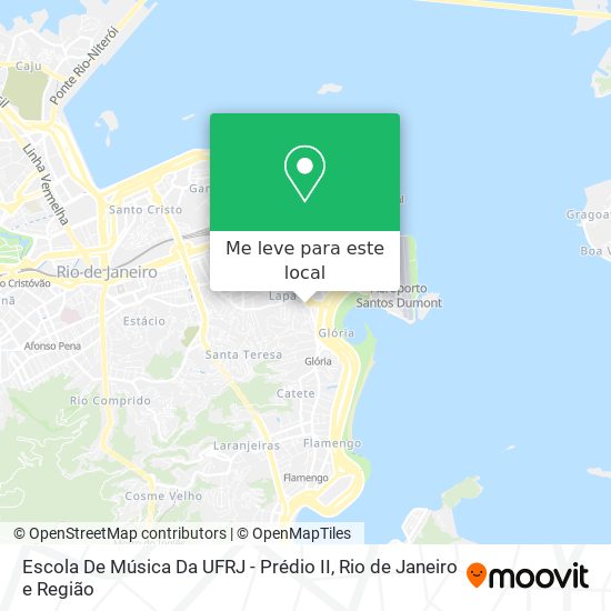 Escola De Música Da UFRJ - Prédio II mapa