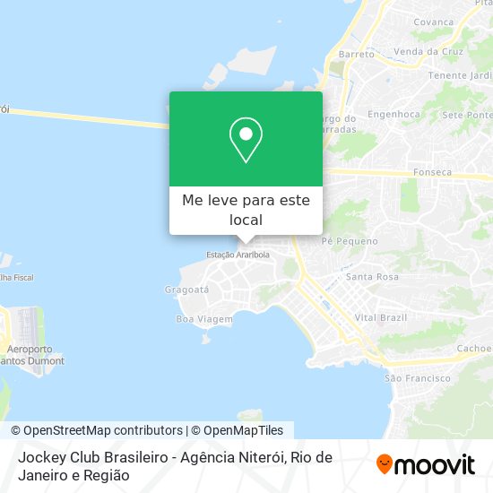 Jockey Club Brasileiro - Agência Niterói mapa