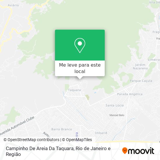 Campinho De Areia Da Taquara mapa