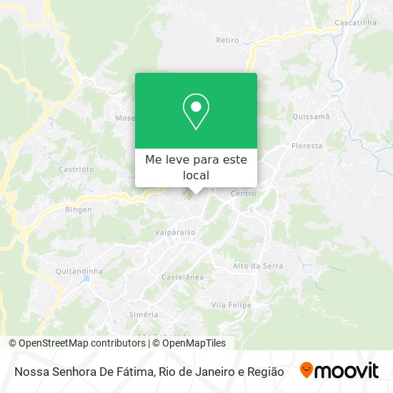 Nossa Senhora De Fátima mapa