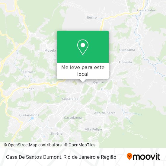 Casa De Santos Dumont mapa