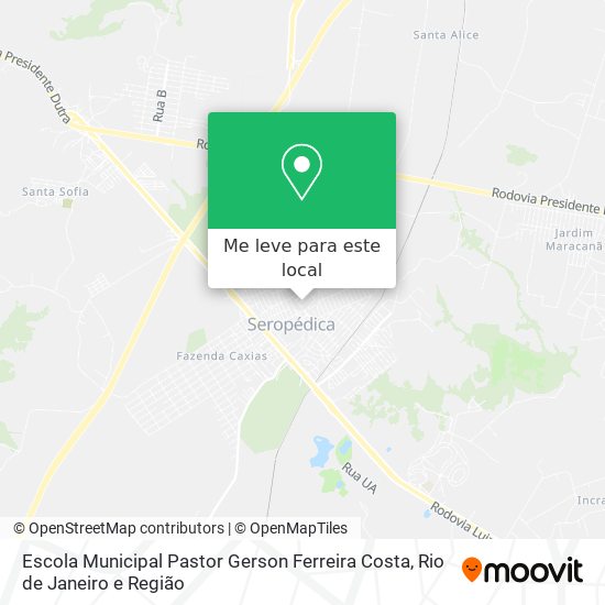 Escola Municipal Pastor Gerson Ferreira Costa mapa