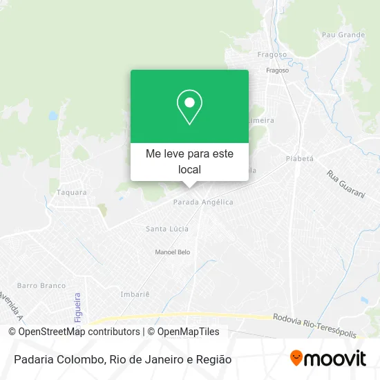 Padaria Colombo mapa