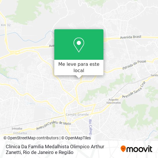 Clínica Da Família Medalhista Olimpico Arthur Zanetti mapa