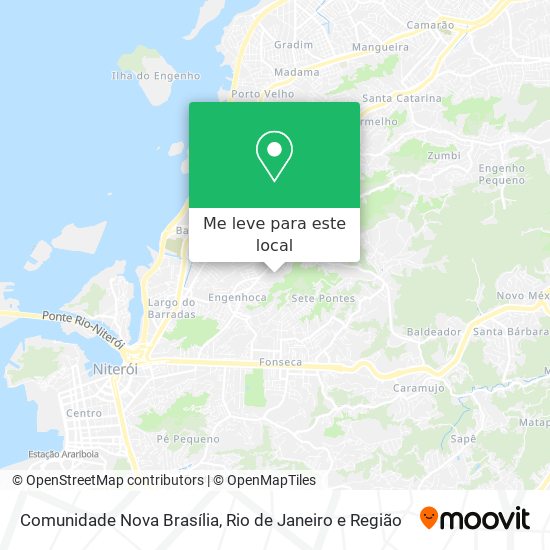 Comunidade Nova Brasília mapa