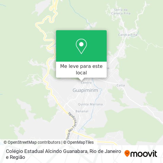 Colégio Estadual Alcindo Guanabara mapa