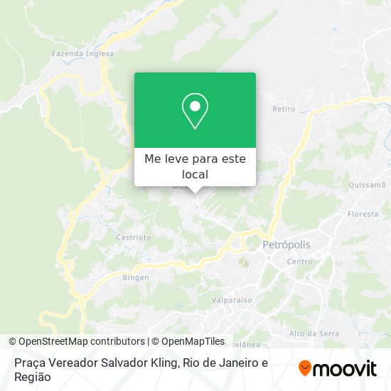 Praça Vereador Salvador Kling mapa