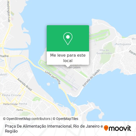 Praça De Alimentação Internacional mapa