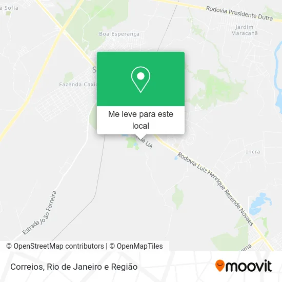 Correios mapa