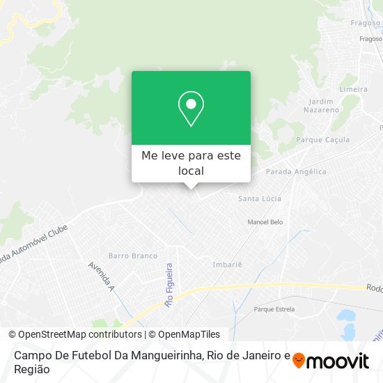 Campo De Futebol Da Mangueirinha mapa