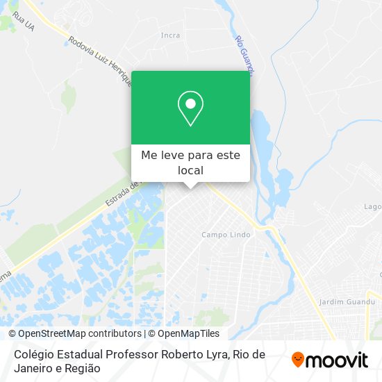 Colégio Estadual Professor Roberto Lyra mapa