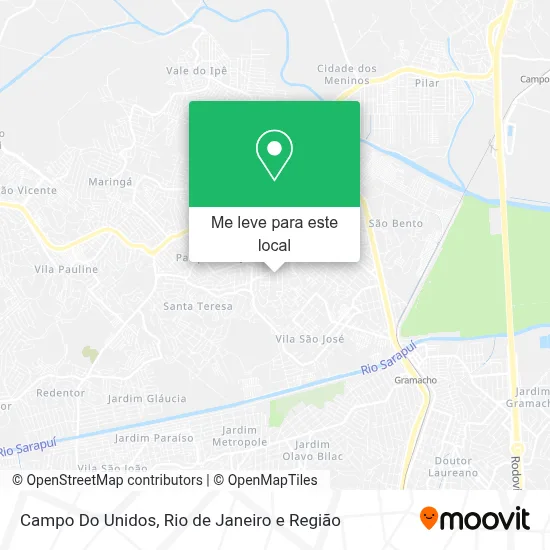 Campo Do Unidos mapa