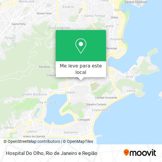 Hospital Do Olho mapa