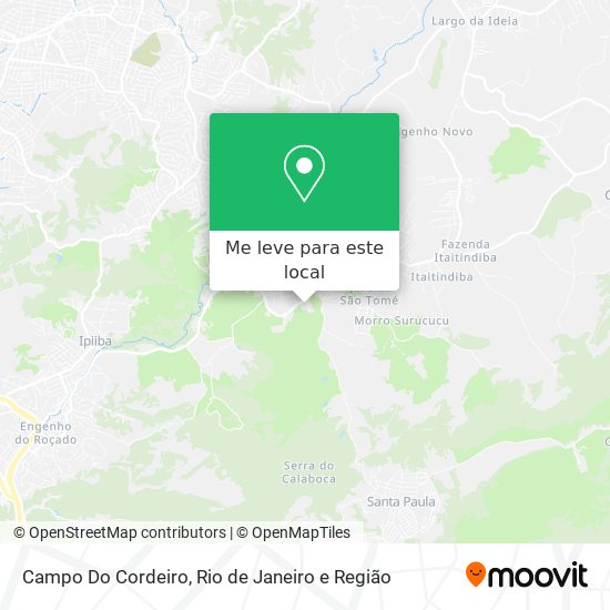 Campo Do Cordeiro mapa