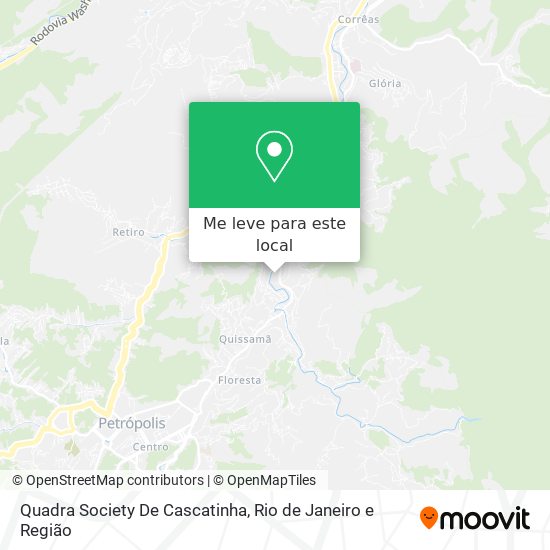 Quadra Society De Cascatinha mapa