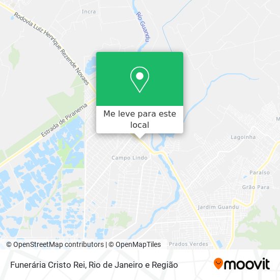 Funerária Cristo Rei mapa